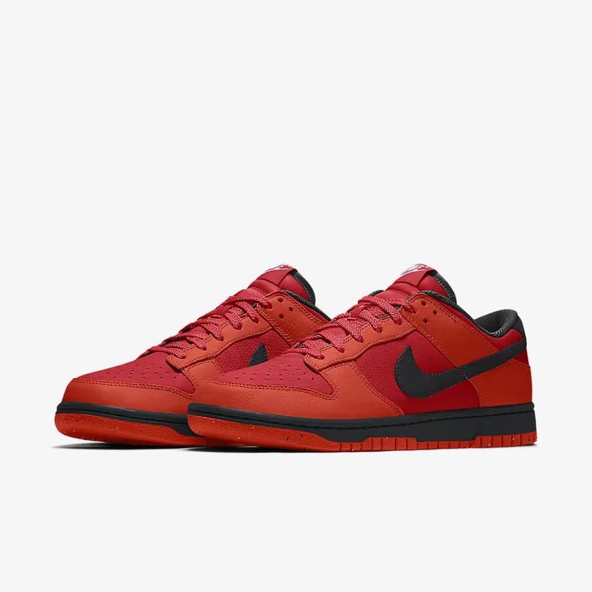 Giày Nike Dunk Low By You Nữ Đỏ Đen